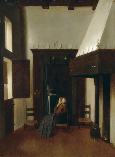 The Little Nurse, 17th century by Jacobus Vrel or Frel